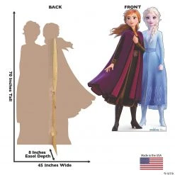 Disney’s Frozen II Anna & Elsa Life-Size Cardboard Stand-Up -Cheap Halloween decorations Store disney s frozen ii anna and elsa life size cardboard stand up13952507 a01