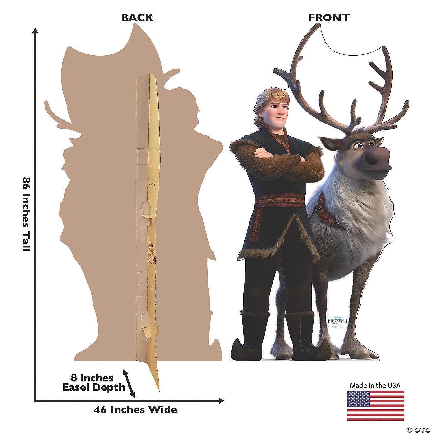 Disney’s Frozen II Kristoff & Sven Life-Size Cardboard Stand-Up 4 Disney’s Frozen II Kristoff & Sven Life-Size Cardboard Stand-Up - Image 2