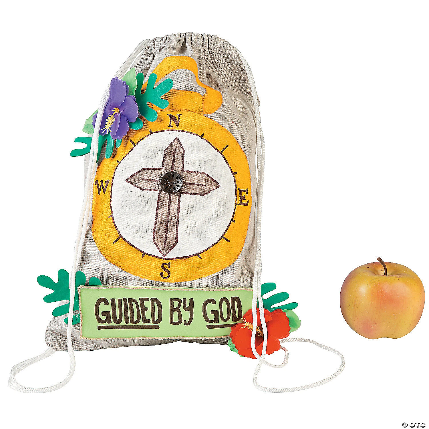 DIY Medium Canvas Drawstring Bags - 12 Pc. 4 DIY Medium Canvas Drawstring Bags - 12 Pc. - Image 2