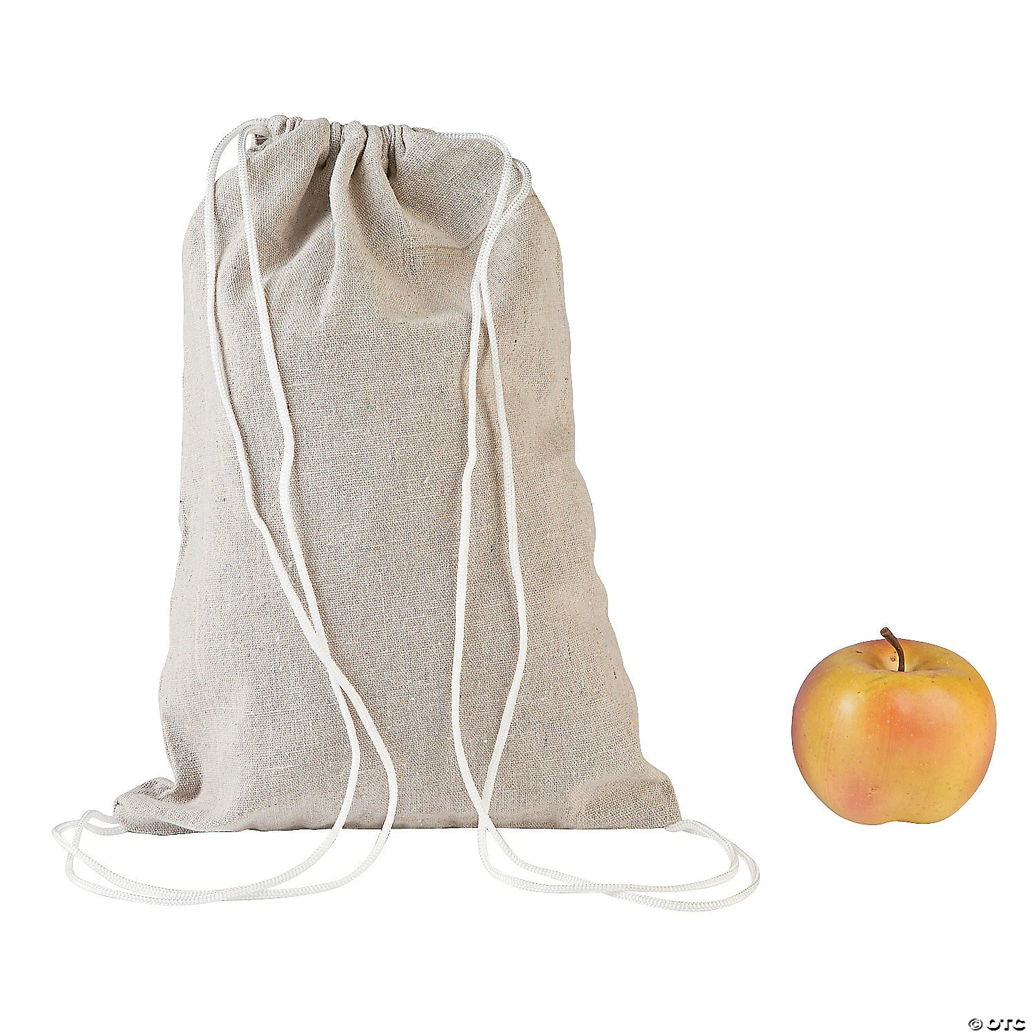 DIY Medium Canvas Drawstring Bags - 12 Pc. 3 DIY Medium Canvas Drawstring Bags - 12 Pc.
