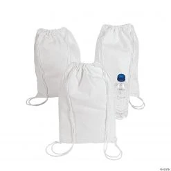 DIY Medium White Canvas Drawstring Bags - 12 Pc. 6 DIY Medium White Canvas Drawstring Bags - 12 Pc. -Cheap Halloween decorations Store diy medium white canvas drawstring bags 12 pc 57 9068 a01