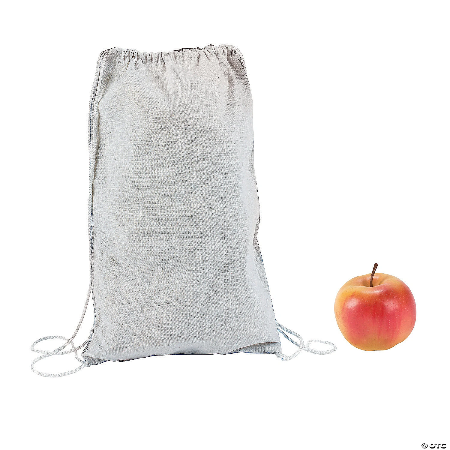 DIY Medium White Canvas Drawstring Bags - 12 Pc. 3 DIY Medium White Canvas Drawstring Bags - 12 Pc.