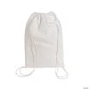 DIY Medium White Canvas Drawstring Bags - 48 Pc. -Cheap Halloween decorations Store diy medium white canvas drawstring bags 48 pc 48 9053