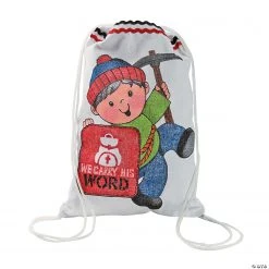 DIY Medium White Canvas Drawstring Bags - 48 Pc. -Cheap Halloween decorations Store diy medium white canvas drawstring bags 48 pc 48 9053 a03