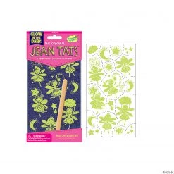 Fairies Glow-In-The-Dark Jean Tats Pack 5 Fairies Glow-In-The-Dark Jean Tats Pack -Cheap Halloween decorations Store fairies glow in the dark jean tats packjt10 a01