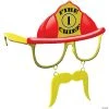 Fire Chief Sun-Staches® - 1 Pc. 1 Fire Chief Sun-Staches® - 1 Pc. -Cheap Halloween decorations Store fire chief sun staches 1 pc sg1533