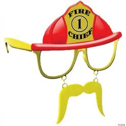 Fire Chief Sun-Staches® - 1 Pc.
