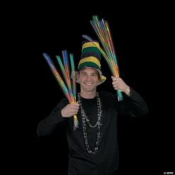 Five-Color Glow Swizzle Necklaces - 50 Pc. -Cheap Halloween decorations Store five color glow swizzle necklaces 50 pc 24 2187 a02