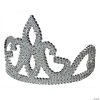 Girl's Silver Plastic Tiara -Cheap Halloween decorations Store girls silver plastic tiarafm25081
