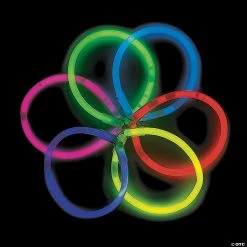 Glow Bracelet Assortment - 50 Pc. -Cheap Halloween decorations Store glow bracelet assortment 50 pc 24 8101b a02
