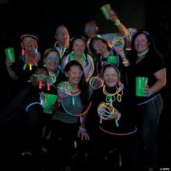 Glow Bracelet Assortment - 50 Pc. -Cheap Halloween decorations Store glow bracelet assortment 50 pc 24 8101b a05