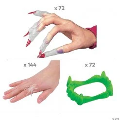 Glow-in-the-Dark Creepy Halloween Accessories Kit - 288 Pc. -Cheap Halloween decorations Store glow in the dark creepy halloween accessories kit 288 pc 13981421 a01