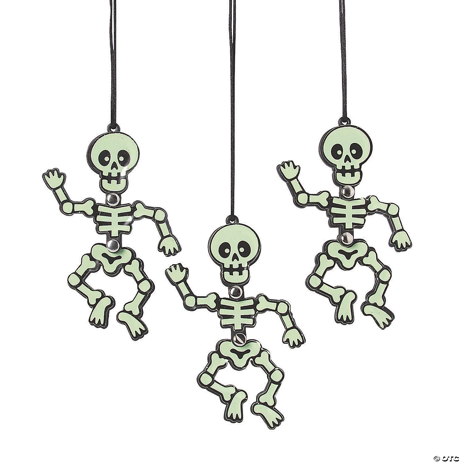 Glow-in-the-Dark Dancing Skeleton Necklaces - 12 Pc. 4 Glow-in-the-Dark Dancing Skeleton Necklaces - 12 Pc. - Image 2