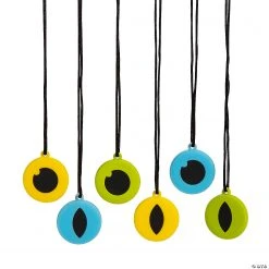 Glow-in-the-Dark Halloween Eyeball Necklaces - 12 Pc. 6 Glow-in-the-Dark Halloween Eyeball Necklaces - 12 Pc. -Cheap Halloween decorations Store glow in the dark halloween eyeball necklaces 12 pc 14114104 a01
