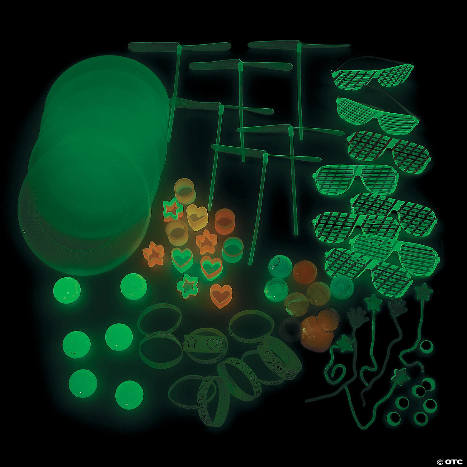 Glow-in-the-Dark Toy Assortment - 100 Pc. 3 Glow-in-the-Dark Toy Assortment - 100 Pc.