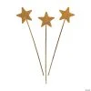 Gold Glittery Star Wands- 12 Pc. -Cheap Halloween decorations Store gold glittery star wands 12 pc 25 210