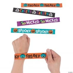 Goofy Ghouls Slap Bracelets - 12 Pc.