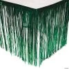 Metallic Fringe Plastic Table Skirt -Cheap Halloween decorations Store green metallic fringe plastic table skirt4 6927