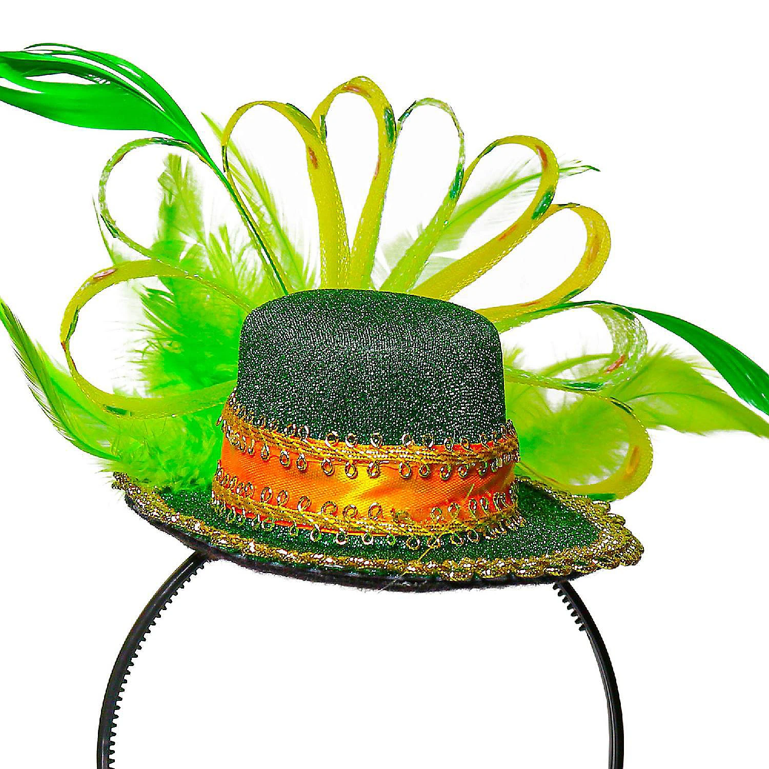 Green Top Hat Headband - St Patricks Day Irish Green Mini Hat Dress Up Hair Costume Accessories Head Band for Women and Children 6 Green Top Hat Headband - St Patricks Day Irish Green Mini Hat Dress Up Hair Costume Accessories Head Band for Women and Children - Image 4