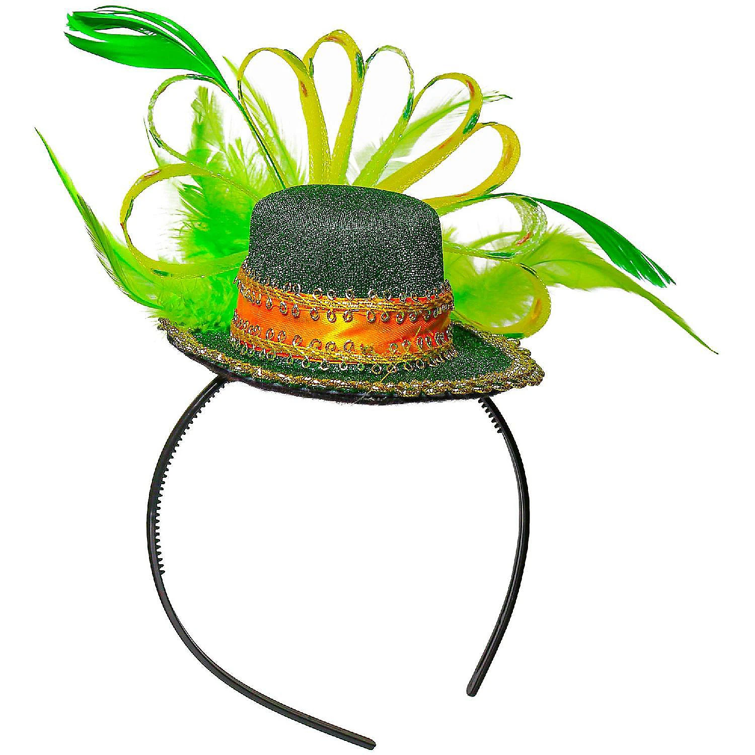 Green Top Hat Headband - St Patricks Day Irish Green Mini Hat Dress Up Hair Costume Accessories Head Band for Women and Children 3 Green Top Hat Headband - St Patricks Day Irish Green Mini Hat Dress Up Hair Costume Accessories Head Band for Women and Children
