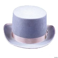 Grey Felt Top Hat - XL