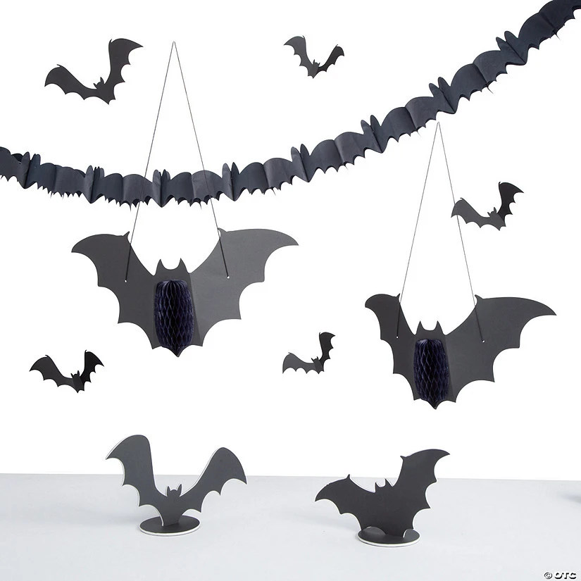 Halloween Bat Decorating Kit - 10 Pc. 3 Halloween Bat Decorating Kit - 10 Pc.