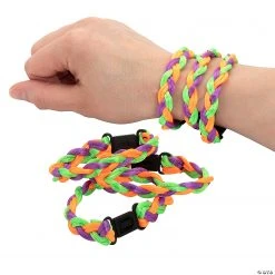 Halloween Braided Friendship Bracelets - 12 Pc. -Cheap Halloween decorations Store halloween braided friendship bracelets 12 pc 14114102 a01