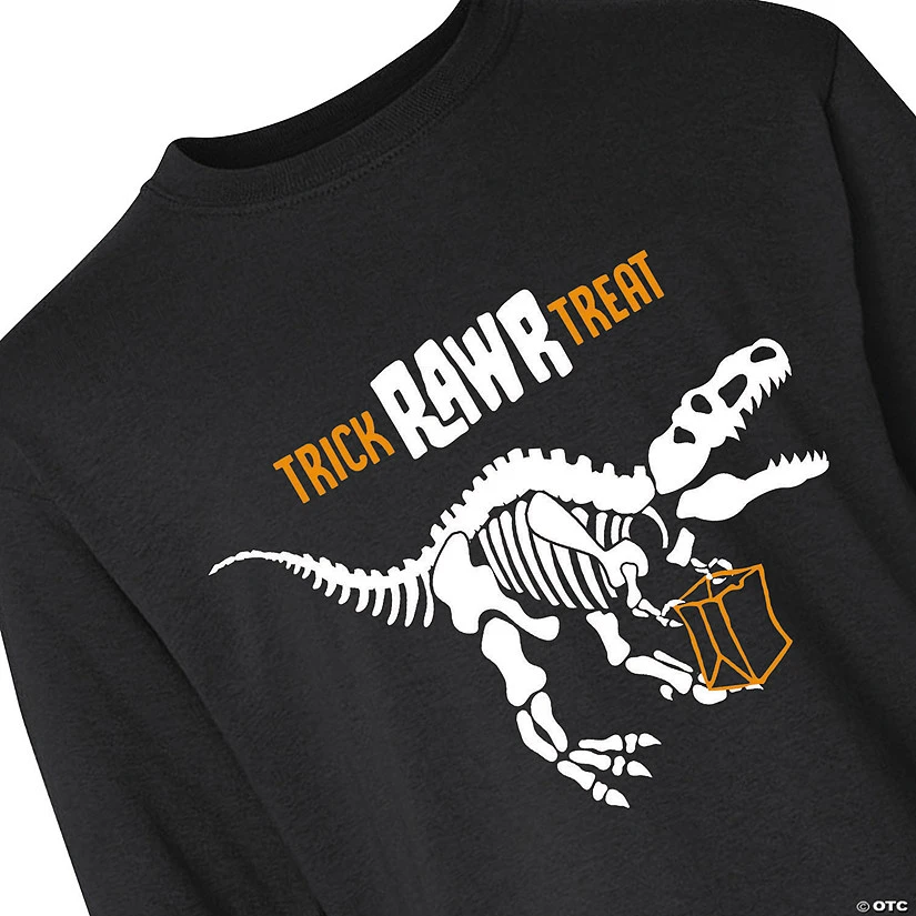 Halloween Dino Youth Long Sleeve T-Shirt 3 Halloween Dino Youth Long Sleeve T-Shirt