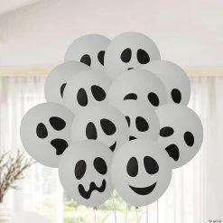 Halloween Ghost 11" Latex Balloons - 48 Pc. -Cheap Halloween decorations Store halloween ghost 11 latex balloons 48 pc 13703458 a02