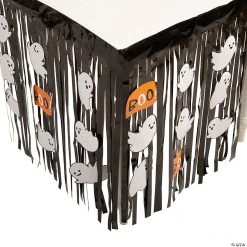Halloween Ghost Fringe Table Skirt