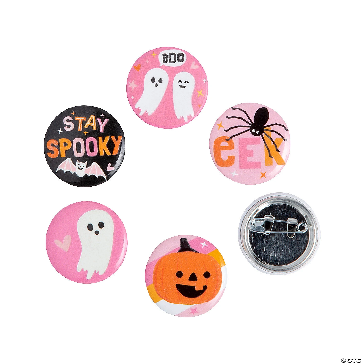 Halloween Glow-in-the-Dark Mini Buttons - 48 Pc. 4 Halloween Glow-in-the-Dark Mini Buttons - 48 Pc. - Image 2