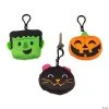 Halloween Plush Backpack Clip Keychains - 12 Pc. -Cheap Halloween decorations Store halloween plush backpack clip keychains 12 pc 14114081