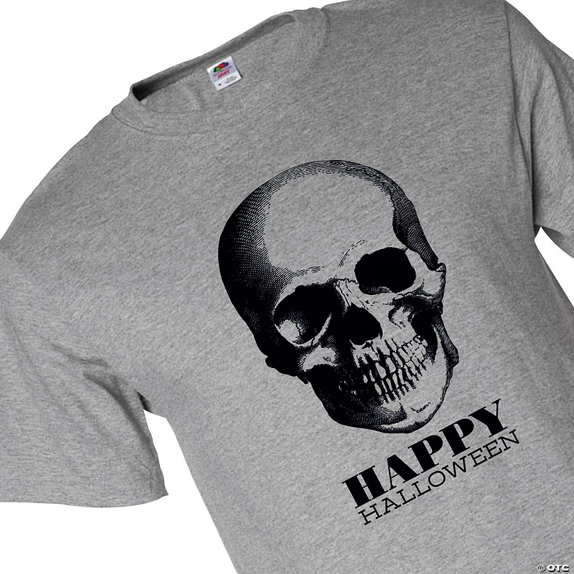 Halloween Skull Adult's Short Sleeve T-Shirt 3 Halloween Skull Adult's Short Sleeve T-Shirt