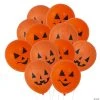 Jack-O’-Lantern 11" Latex Balloons - 48 Pc. -Cheap Halloween decorations Store jack o lantern 11 latex balloons 48 pc 25 24100