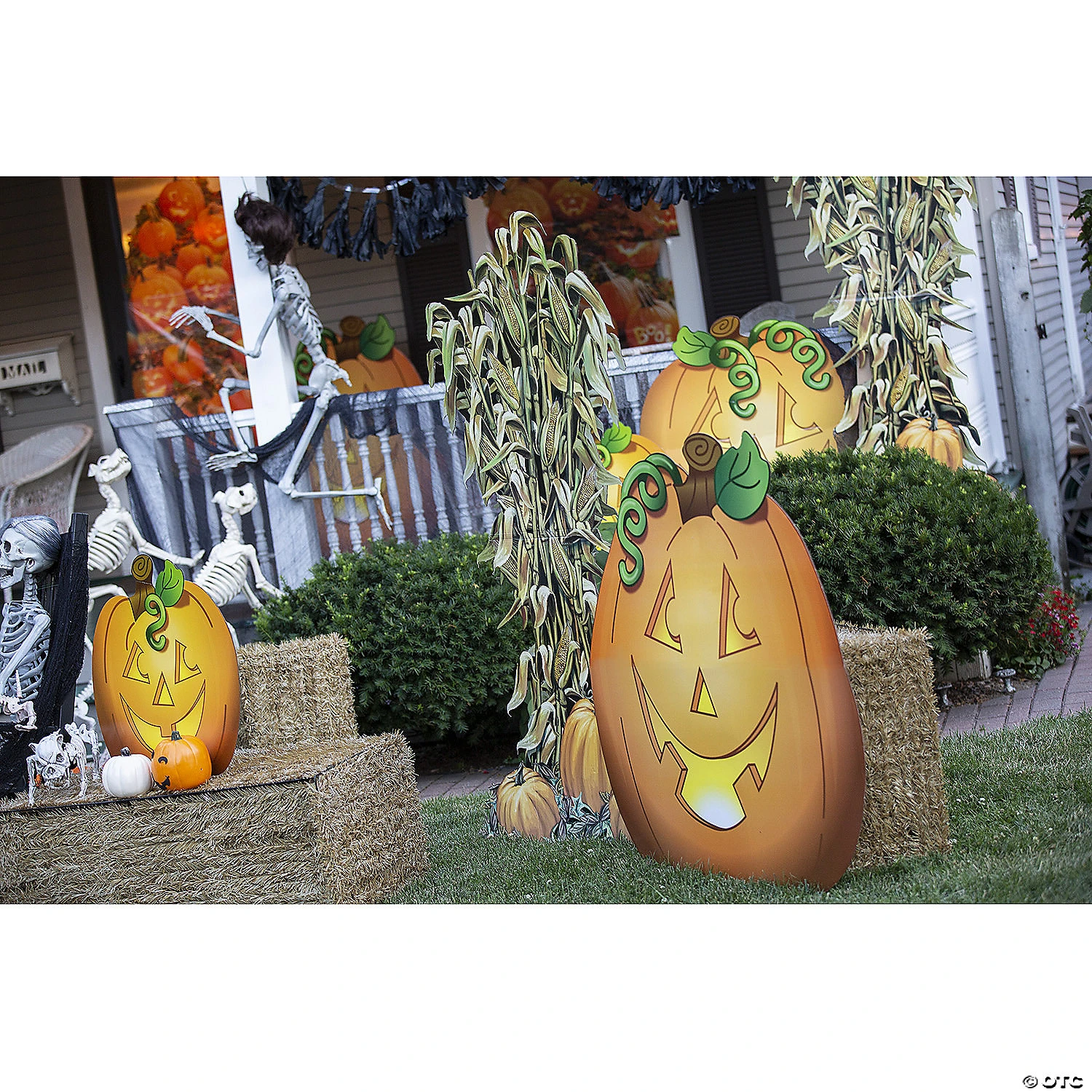 Jack-O-Lantern Cardboard Stand-Ups Halloween Decorations - 3 Pc. 5 Jack-O-Lantern Cardboard Stand-Ups Halloween Decorations - 3 Pc. - Image 3
