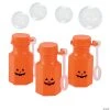 Jack-O’-Lantern Mini Bubble Bottles - 48 Pc.