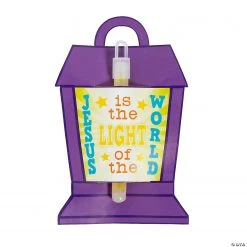 Jesus Is the Light Glow Sticks with Lantern Card - 12 Pc. -Cheap Halloween decorations Store jesus is the light glow sticks with lantern card 12 pc 14210798 a01