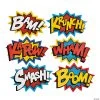 Jumbo Superhero Word Cutouts - 6 Pc. -Cheap Halloween decorations Store jumbo superhero word cutouts 6 pc 13603128