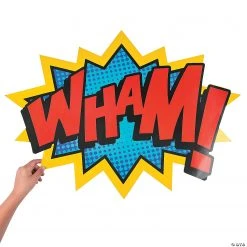 Jumbo Superhero Word Cutouts - 6 Pc. -Cheap Halloween decorations Store jumbo superhero word cutouts 6 pc 13603128 a01