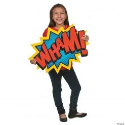 Jumbo Superhero Word Cutouts - 6 Pc. -Cheap Halloween decorations Store jumbo superhero word cutouts 6 pc 13603128 a03