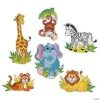 Jumbo Zoo Animal Cutouts - 6 Pc. -Cheap Halloween decorations Store jumbo zoo animal cutouts 6 pc 70 7509