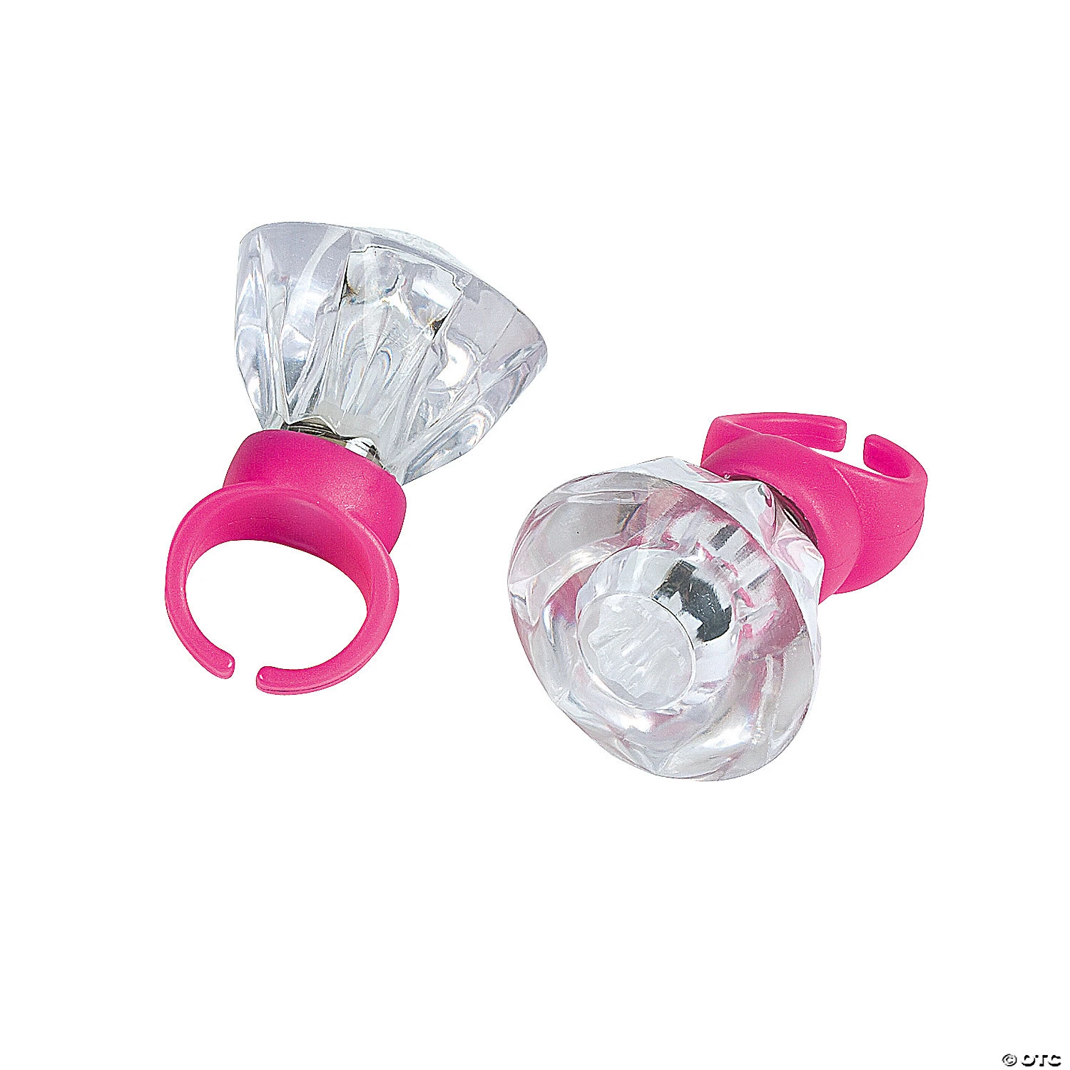 Kids' Light-Up Diamond-Shaped Rings - 12 Pc. 5 Kids' Light-Up Diamond-Shaped Rings - 12 Pc. - Image 3