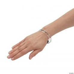 LED Light-Up Christian Pumpkin Bracelets - 12 Pc. -Cheap Halloween decorations Store led light up christian pumpkin bracelets 12 pc 13949537 a02