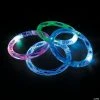 LED Light-Up Flashing Bracelets - 12 Pc. 1 LED Light-Up Flashing Bracelets - 12 Pc. -Cheap Halloween decorations Store led light up flashing bracelets 12 pc 13813075