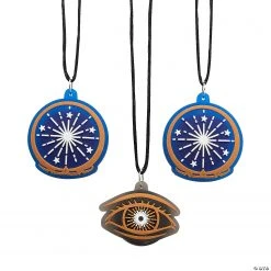 Light-Up Fortune Teller Necklaces - 12 Pc. 5 Light-Up Fortune Teller Necklaces - 12 Pc. -Cheap Halloween decorations Store light up fortune teller necklaces 12 pc 13952245 a01