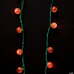 Light-Up Jack-o-Lantern Necklaces - 6 Pc. -Cheap Halloween decorations Store light up jack o lantern necklaces 6 pc 14114111 a02