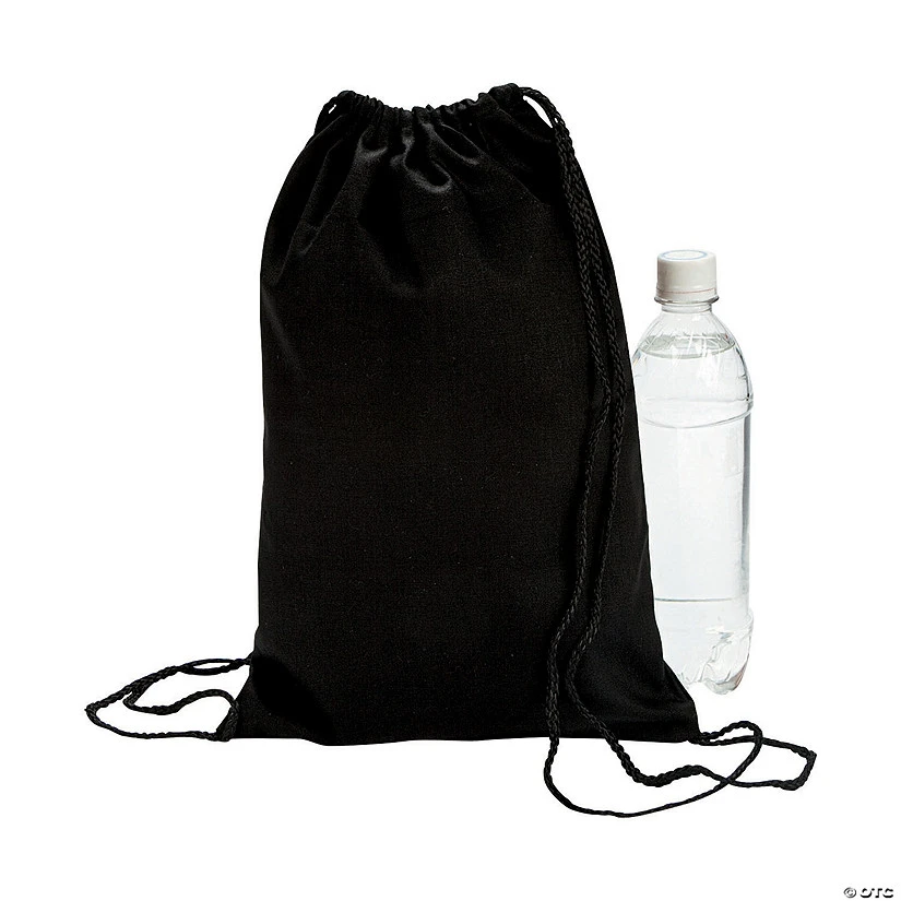 Medium Canvas Drawstring Bags - 12 Pc. 3 Medium Canvas Drawstring Bags - 12 Pc.