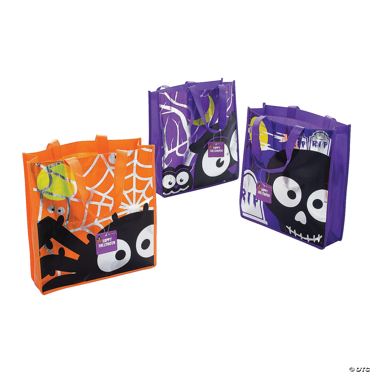 Medium Reflective Halloween Tote Bags 3 Medium Reflective Halloween Tote Bags