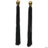 Metal Skull Tassel Earrings 1 Metal Skull Tassel Earrings -Cheap Halloween decorations Store metal skull tassel earringsglh180059
