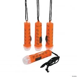 Mini Halloween Flashlights on A Rope - 12 Pc.